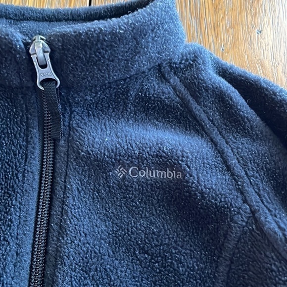 Columbia fleece full zip up size 12 to 18 months black long sleeves pockets - Picture 3 of 13